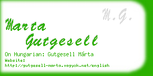 marta gutgesell business card